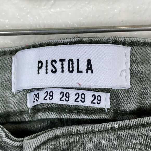 Pistola Audrey Moto Grey Skinny Jeans - Picture 7 of 8